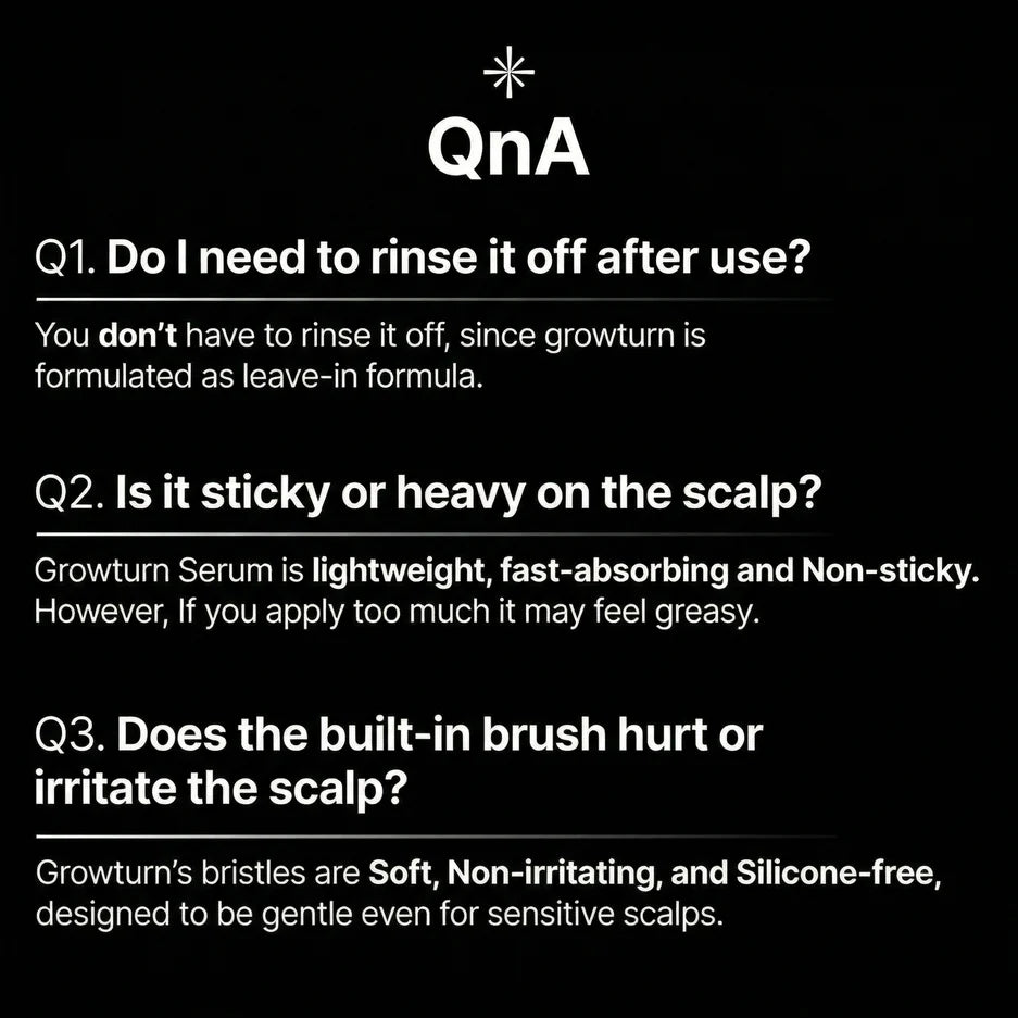 Hair Growth Serum with Massage Brush Applicator – Thickening & Hair Regrowth Scalp Treatment