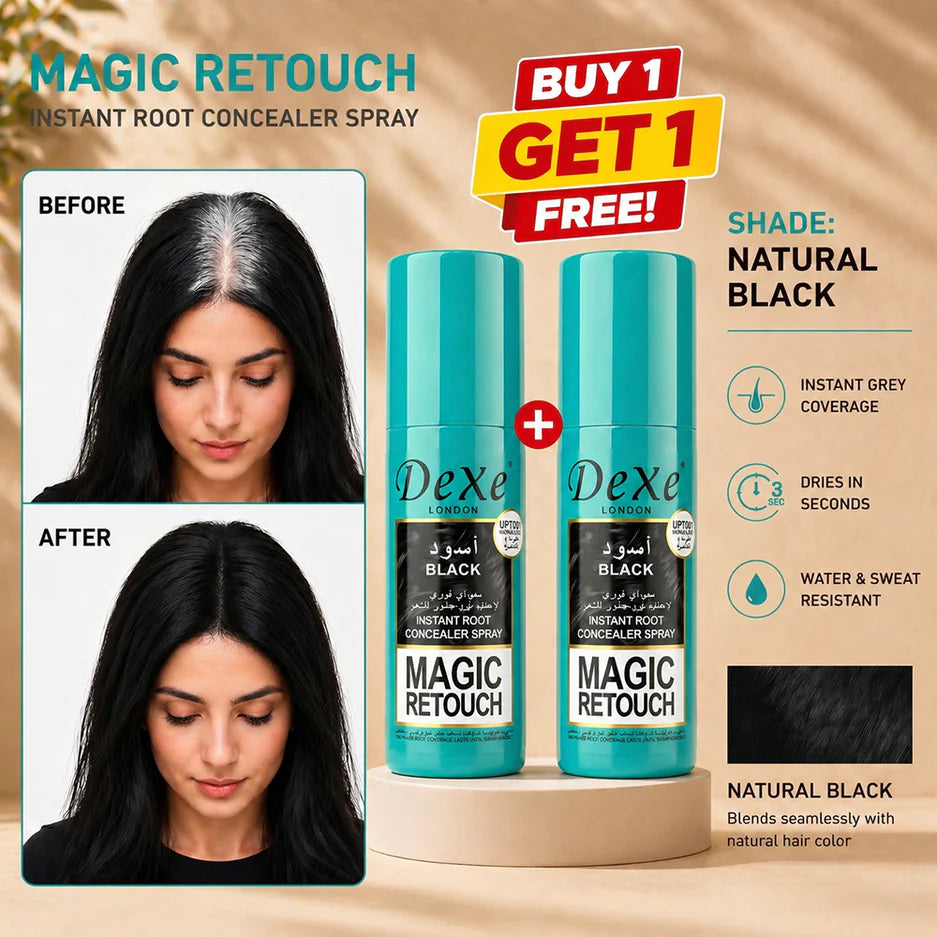 Herbal Hair Color Spray – Instant Root Touch-Up, Natural Plant-Based Formula