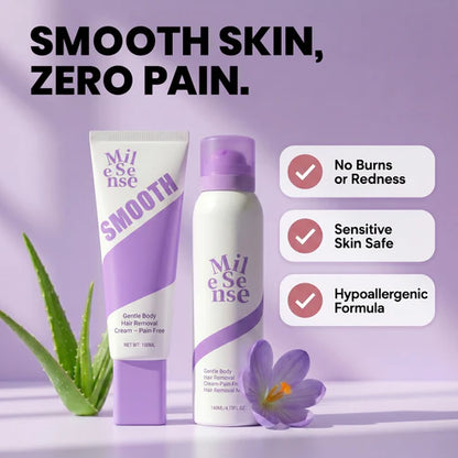 Bikini Pain-Free Hair Removal Cream-Bundle (Spray + Cream)