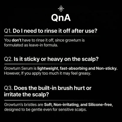 Hair Growth Serum with Massage Brush Applicator – Thickening &amp; Hair Regrowth Scalp Treatment