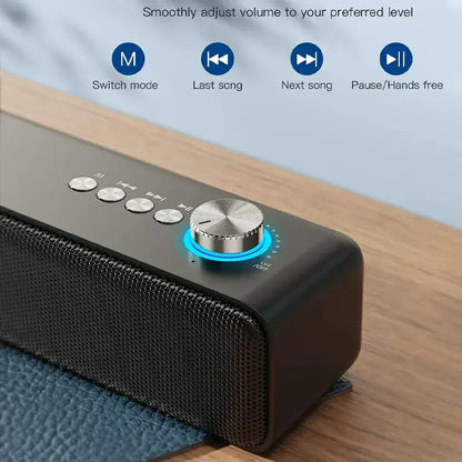 EchoStrip Audio Bar – Big Sound, Sleek Design, Wireless Freedom
