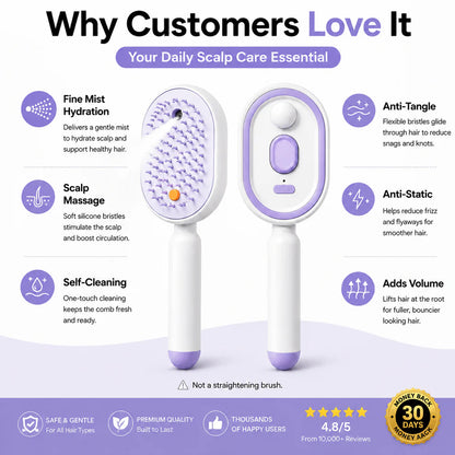 Detangling Hair Brush – Smooth, Frizz-Free &amp; Gentle on Scalp
