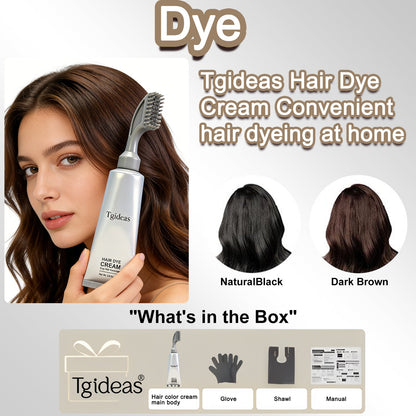 Tgideas Hair Dye Cream Comb – Natural Gray Coverage