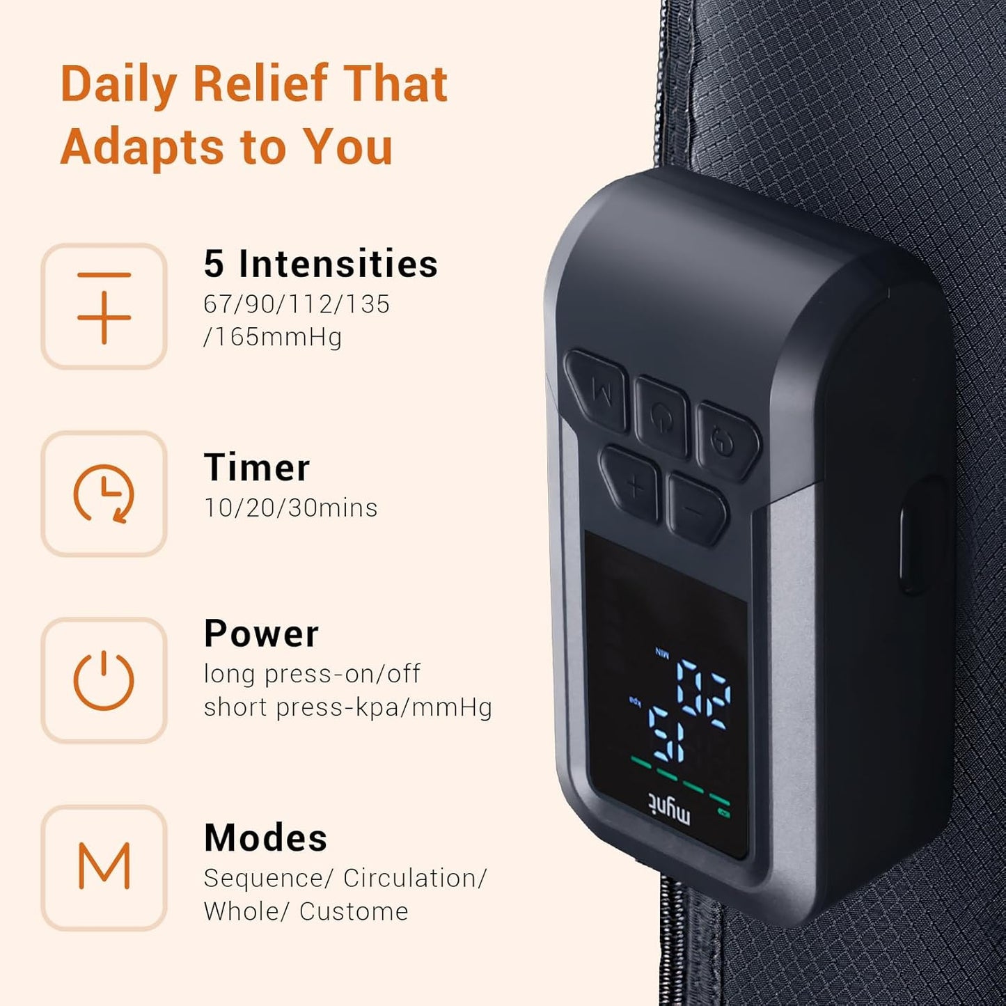 Rechargeable Air Compression Boots for Recovery & Relaxation