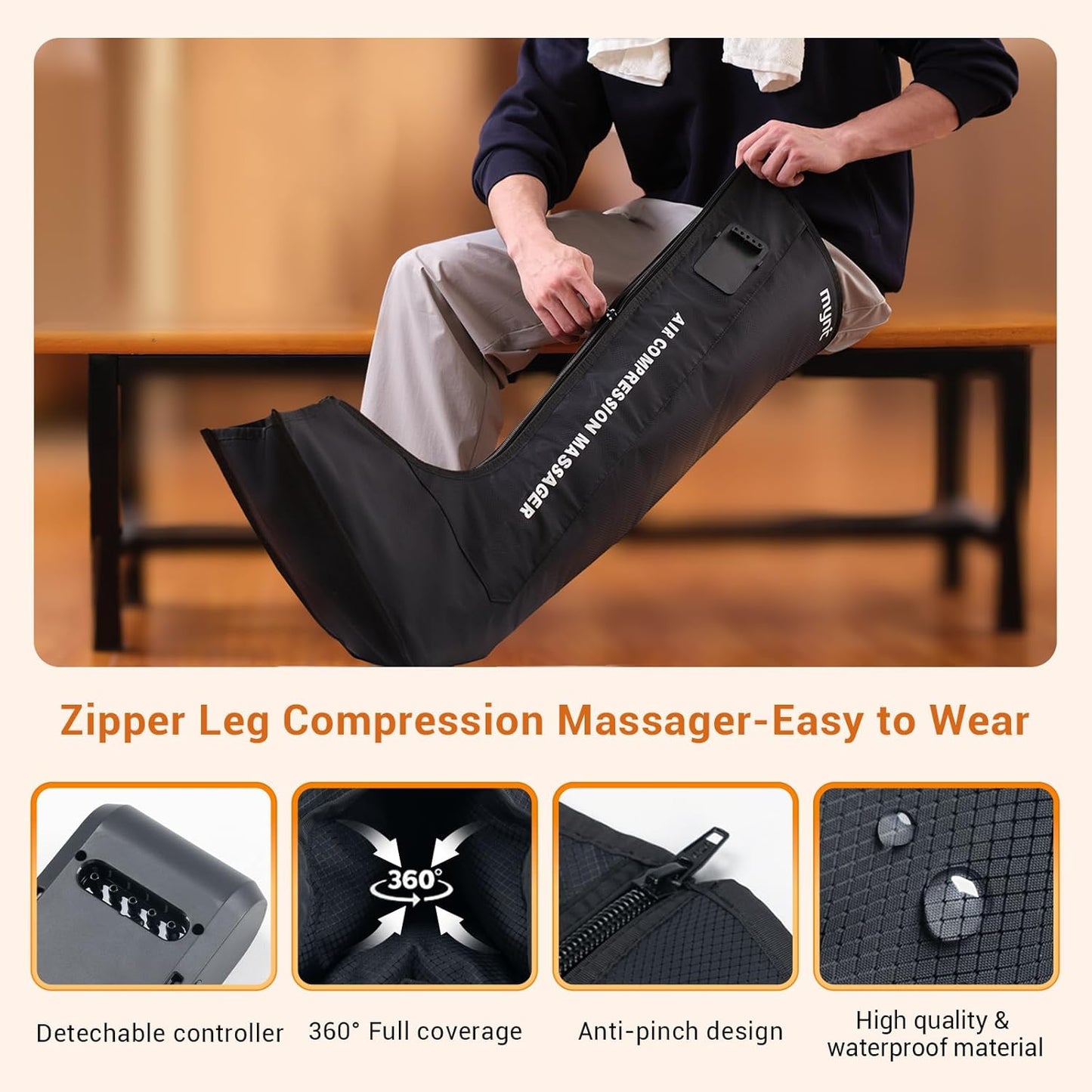 Rechargeable Air Compression Boots for Recovery & Relaxation