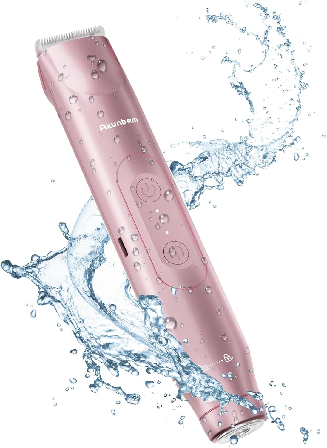 Akunbem 2-in-1 Electric Bikini Trimmer & Body Shaver for Women