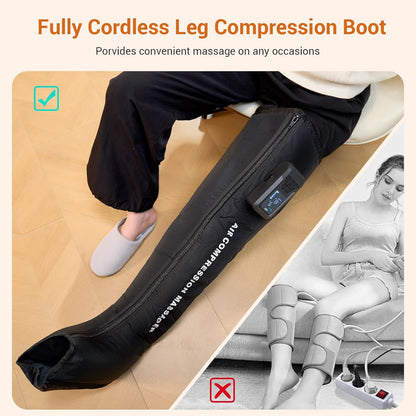 Rechargeable Air Compression Boots for Recovery & Relaxation