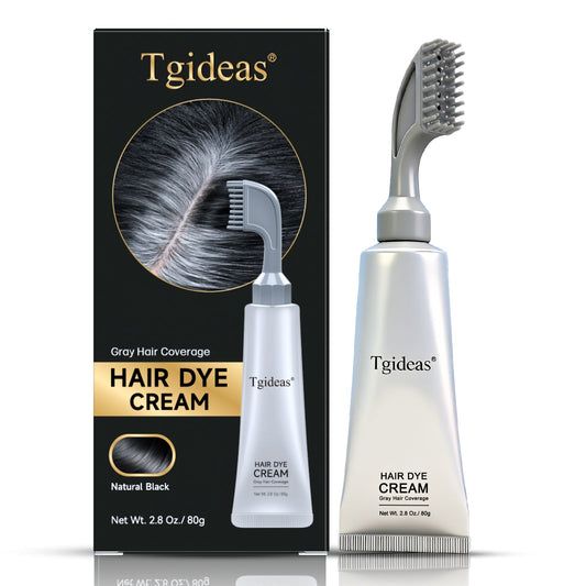 Tgideas Hair Dye Cream Comb – Natural Gray Coverage