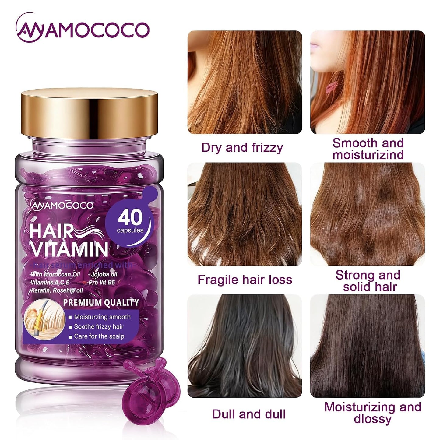 Hair Vitamin Capsules – Nourish, Strengthen & Shine