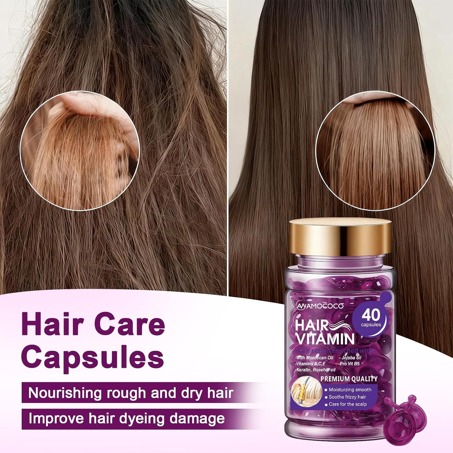 Hair Vitamin Capsules – Nourish, Strengthen & Shine