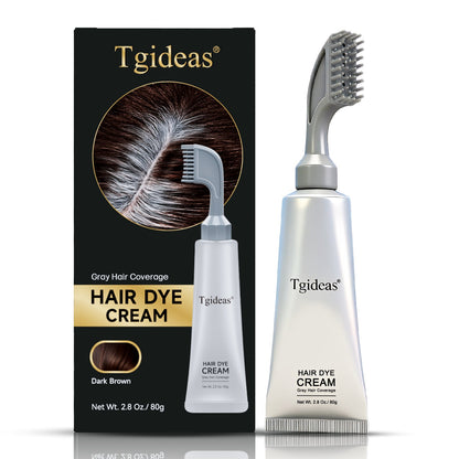 Tgideas Hair Dye Cream Comb – Natural Gray Coverage