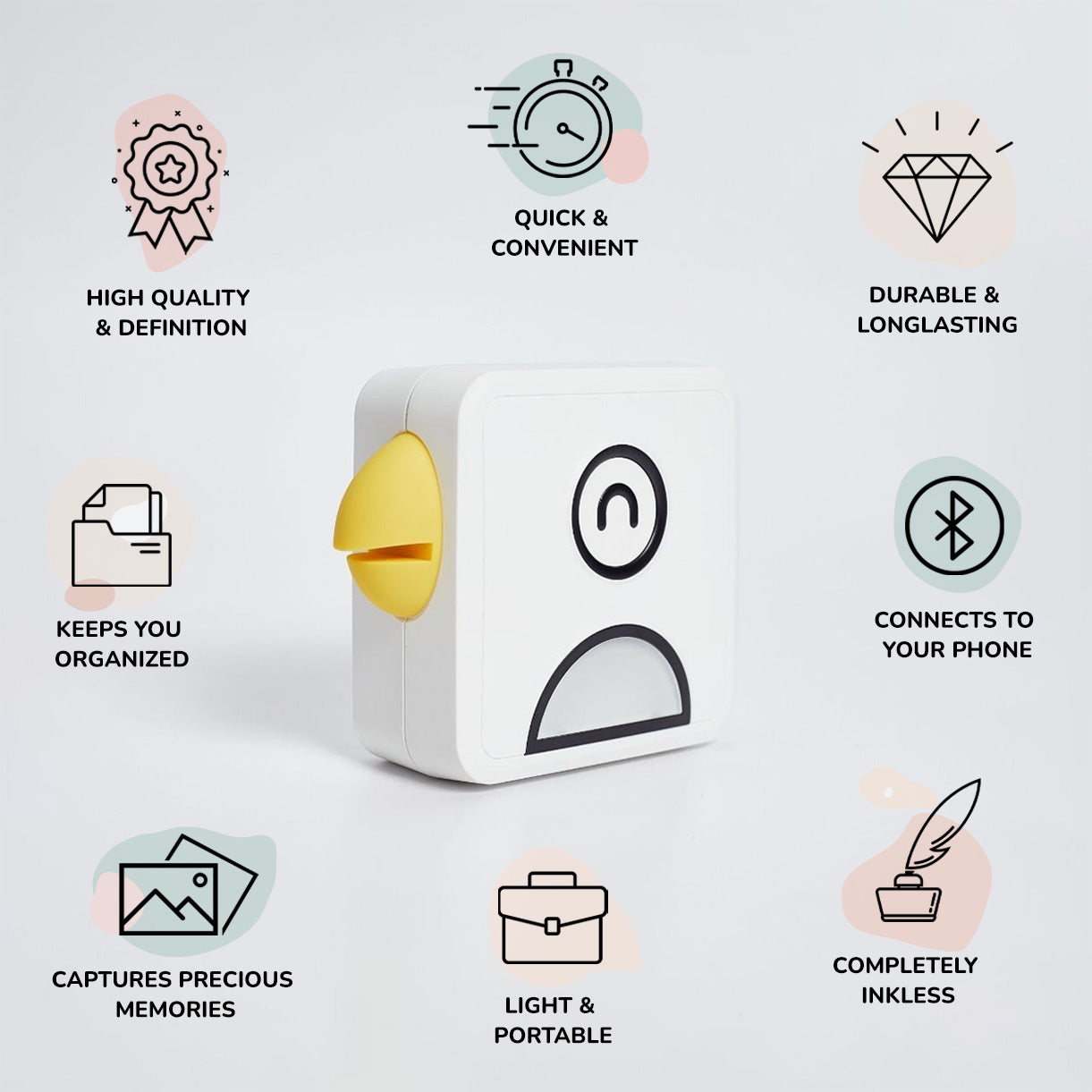 Inkless Mini Printer PoooliPrint™ | Instantly print your notes and ideas wherever you are