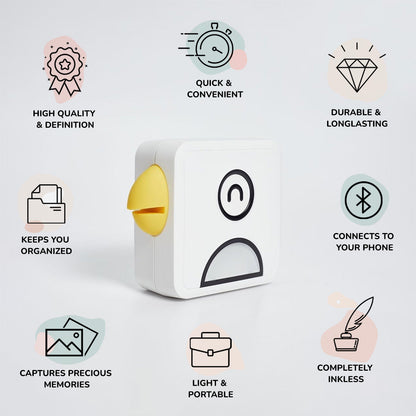 Inkless Mini Printer PoooliPrint™ | Instantly print your notes and ideas wherever you are