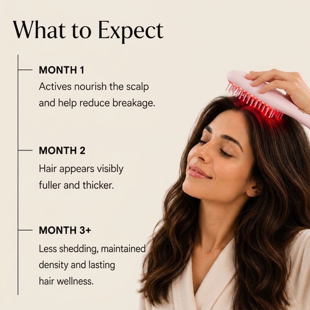 GlowUp LED Scalp Brush – Less Hair Fall, More Fullness
