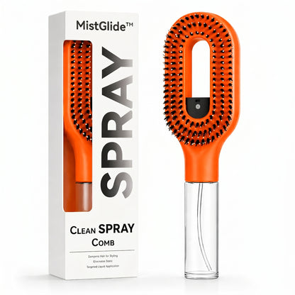 MistGlide™ Hair Spray Brush — Detangling Mist Comb for All Hair Types