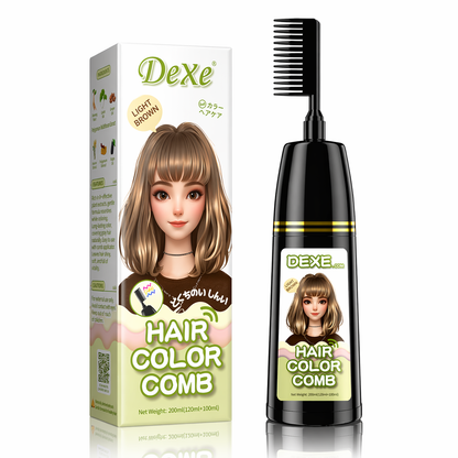 DEXE Herbal Hair Dye Comb Instant Color Shampoo  200 ml