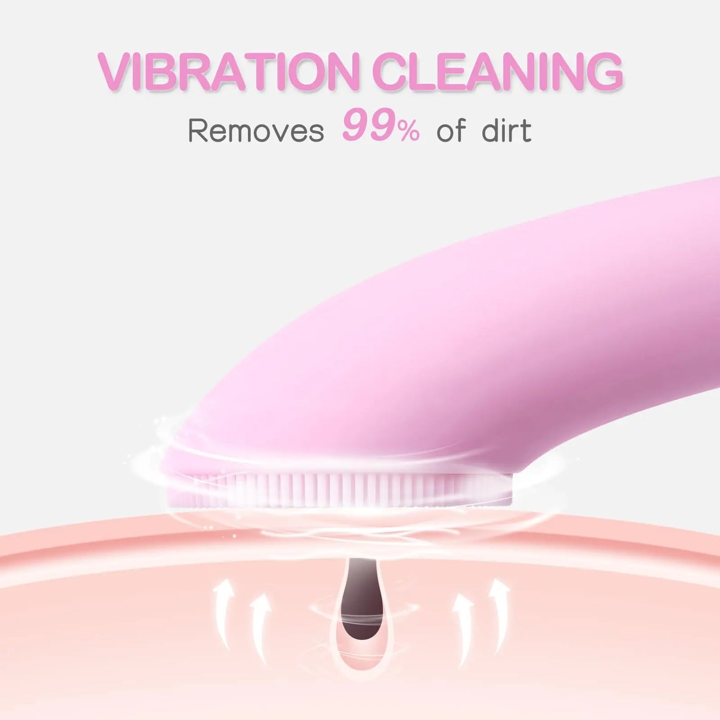 PRITECH™ Heatable Vibrating Face Scrubber with Massage - Facial Cleansing Brush
