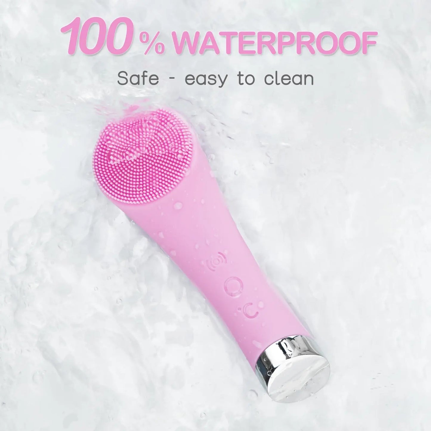 PRITECH™ Heatable Vibrating Face Scrubber with Massage - Facial Cleansing Brush
