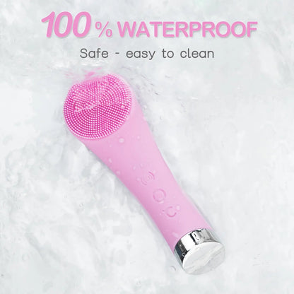 PRITECH™ Heatable Vibrating Face Scrubber with Massage - Facial Cleansing Brush