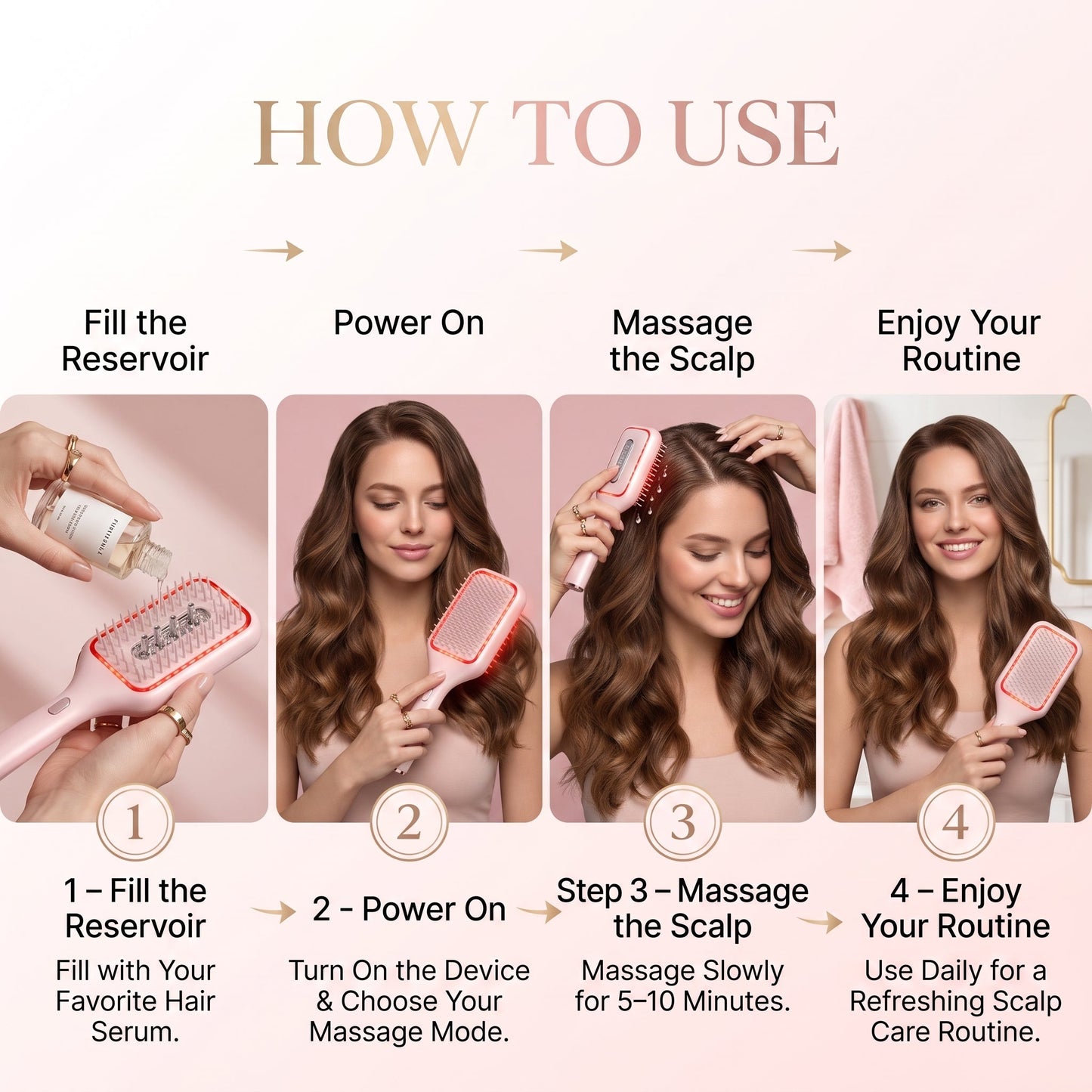 GlowUp LED Scalp Brush – Less Hair Fall, More Fullness