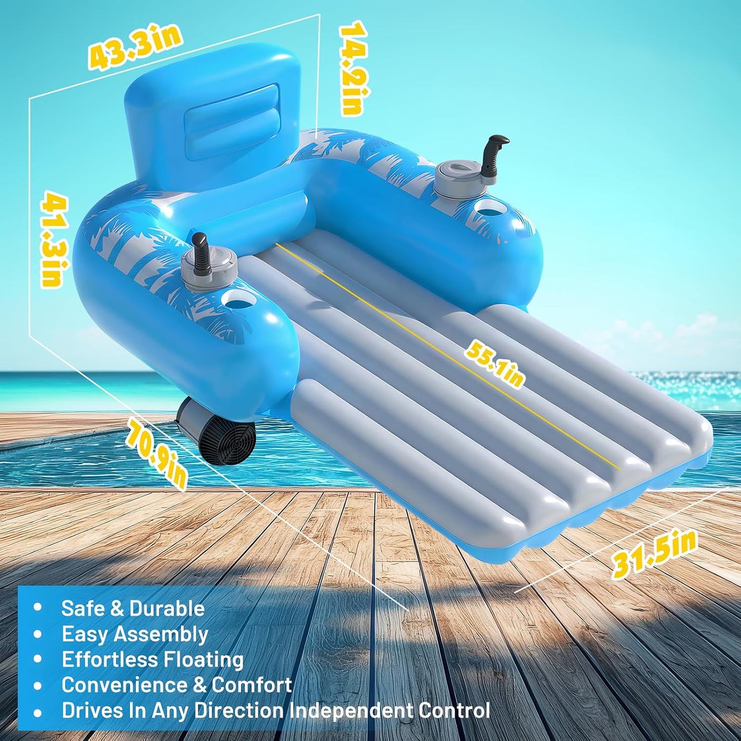 AquaDrift™ Motorized Pool Float