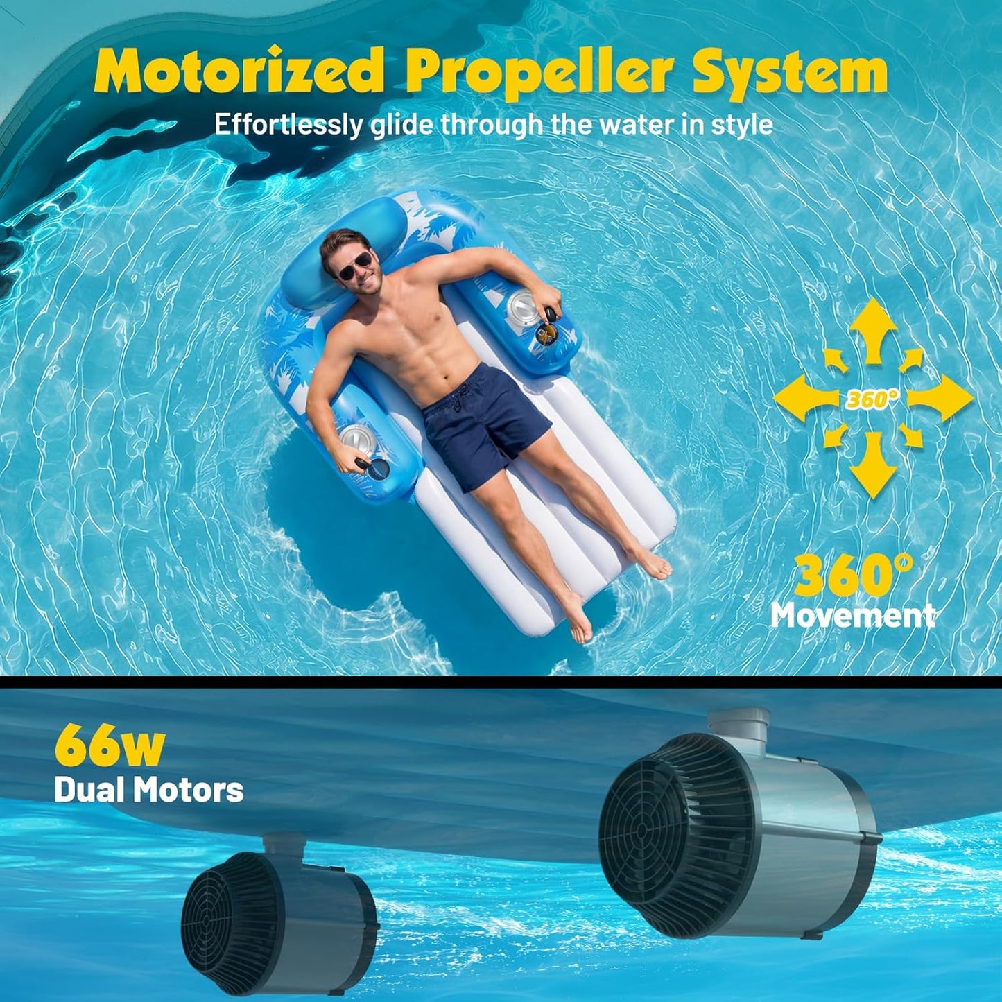 AquaDrift™ Motorized Pool Float