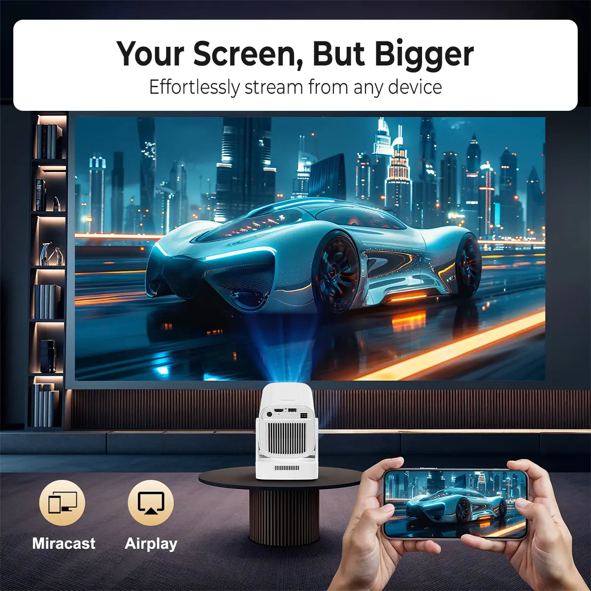 Oklumi Pivot 2 Smart Portable Projector