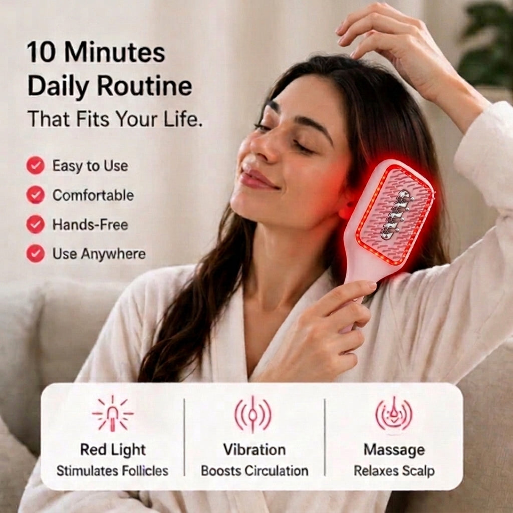 GlowUp LED Scalp Brush – Less Hair Fall, More Fullness
