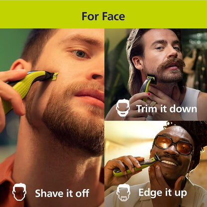 Philips Norelco OneBlade 360 Hybrid Face + Body, Electric Beard Trimmer