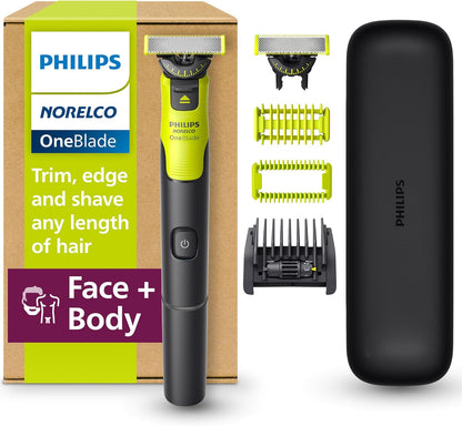 Philips Norelco OneBlade 360 Hybrid Face + Body, Electric Beard Trimmer