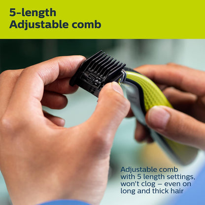 Philips Norelco OneBlade 360 Hybrid Face + Body, Electric Beard Trimmer