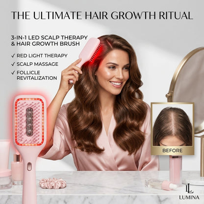 GlowUp LED Scalp Brush – Less Hair Fall, More Fullness
