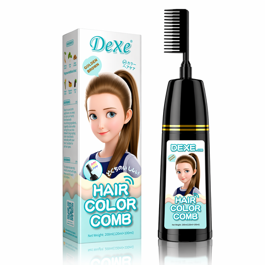 DEXE Herbal Hair Dye Comb Instant Color Shampoo  200 ml