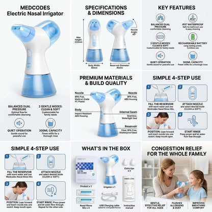 Self-Cleaning Sinus Rinse Machine for Easy Nasal Care
