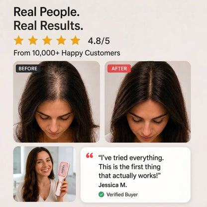 GlowUp LED Scalp Brush – Less Hair Fall, More Fullness